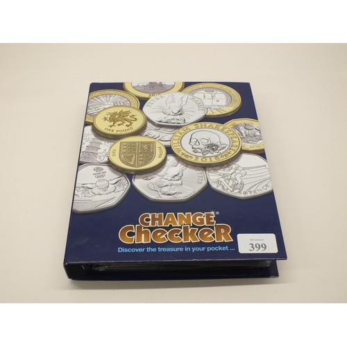 399 - 47 COLLECTABLE 50p COINS IN CHANGE CHECKER FOLDER