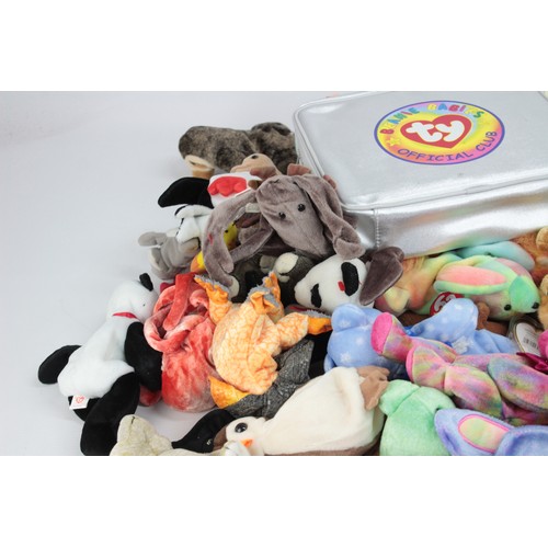 552 - Job Lot Assorted TY BEANIE BABY Toys Inc Pappa, Scoop, Doby Etc