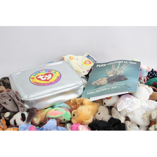 552 - Job Lot Assorted TY BEANIE BABY Toys Inc Pappa, Scoop, Doby Etc