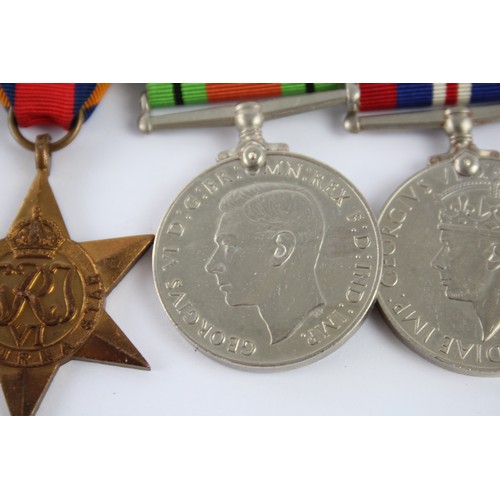 597 - WW2 Mounted Medal Group Inc Burma Star, Etc