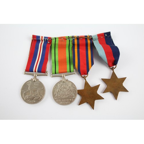 597 - WW2 Mounted Medal Group Inc Burma Star, Etc