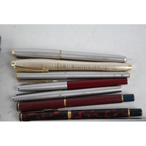 601 - 14 x Assorted PARKER Rollerball / Felt Pens Inc Vintage, Boxed, Jotter Etc