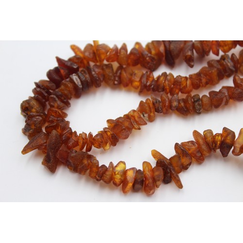 610 - amber nugget necklace (37g)