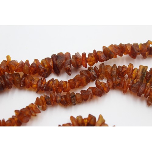 610 - amber nugget necklace (37g)