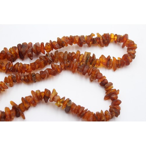 610 - amber nugget necklace (37g)