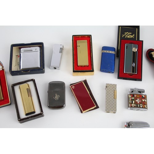 616 - 15 x Assorted Vintage BRANDED Cigarette LIGHTERS Inc Kingsway, Boxed, Scorpio