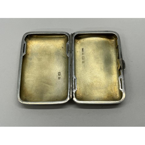 433 - Vintage Hallmarked 1901 Birmingham STERLING SILVER Cigarette Case (71g)