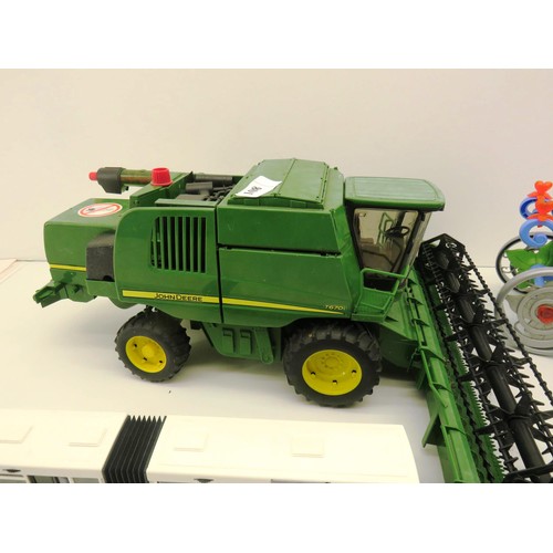 108 - COMBINE HARVESTER MODEL, SINDY CARRIAGE AND BENDY BUS