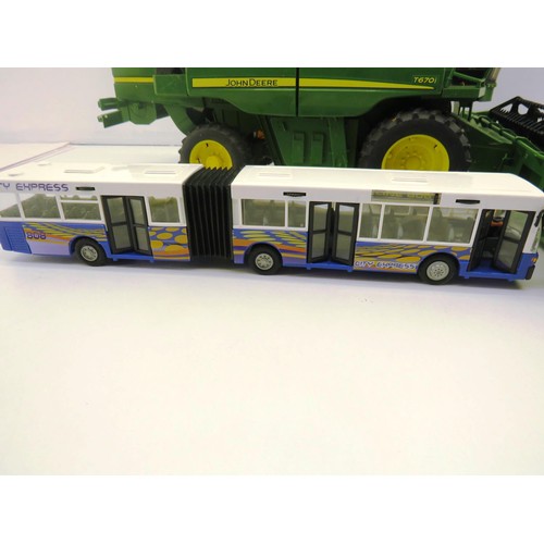 108 - COMBINE HARVESTER MODEL, SINDY CARRIAGE AND BENDY BUS