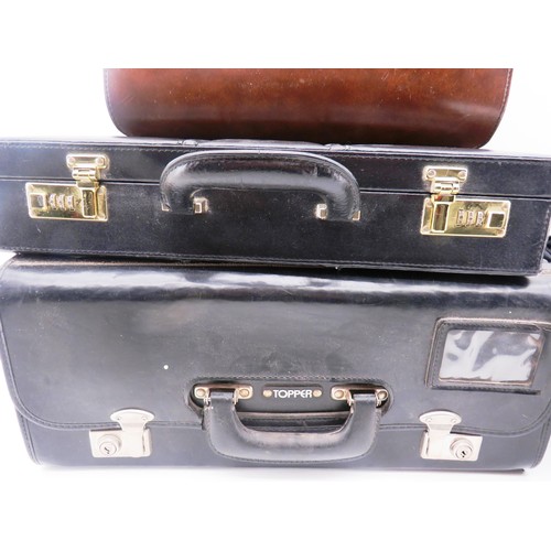 114 - 5 x LAPTOP BAGS, TWO BRIEFCASES AND ONE PILOT CASE