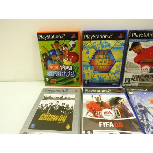 129 - 15 x PLAYSTATION 2 GAMES AND EYETOY CAMERA