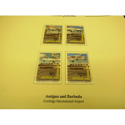 143 - ALBUM OF AVIATION HERITAGE STAMPS