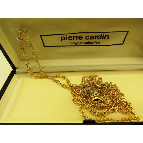 144 - PIERRE CARDIN NECKLACE AND EARRINGS WITH BOXES