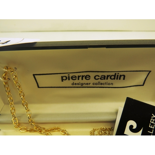 144 - PIERRE CARDIN NECKLACE AND EARRINGS WITH BOXES