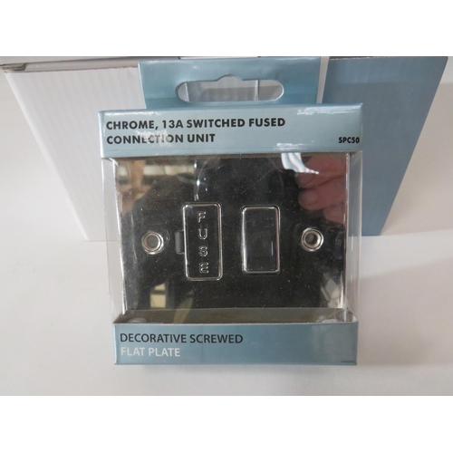 378 - 40 x BRITISH GENERAL 13 AMP SWITCHED FUSED CONNECTION UNITS