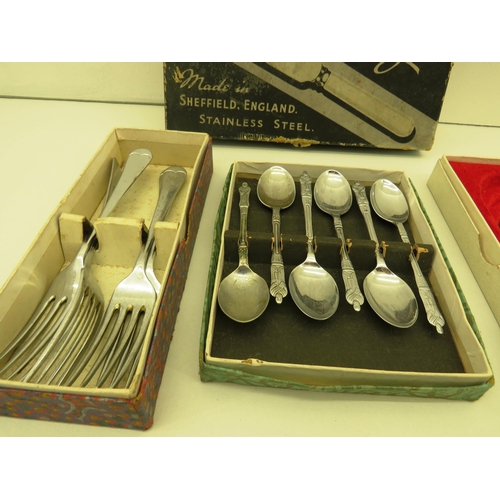 162 - VINTAGE BOXED CUTLERY SETS