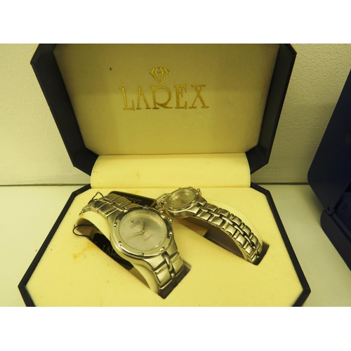 163 - SELECTION OF WATCHES INCLUDES HIS N HERS BOXED SEKONDA ETC