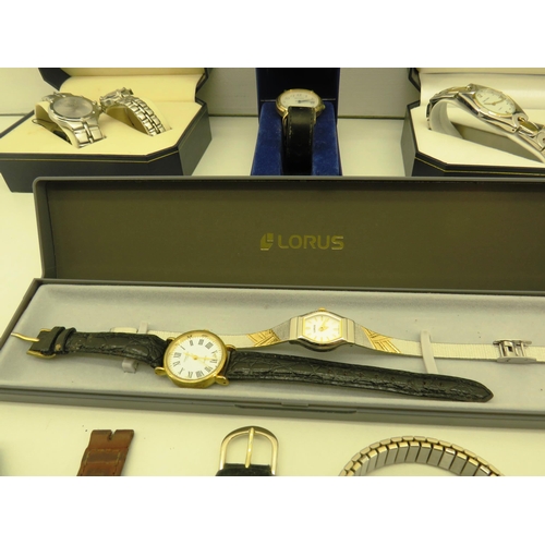 163 - SELECTION OF WATCHES INCLUDES HIS N HERS BOXED SEKONDA ETC