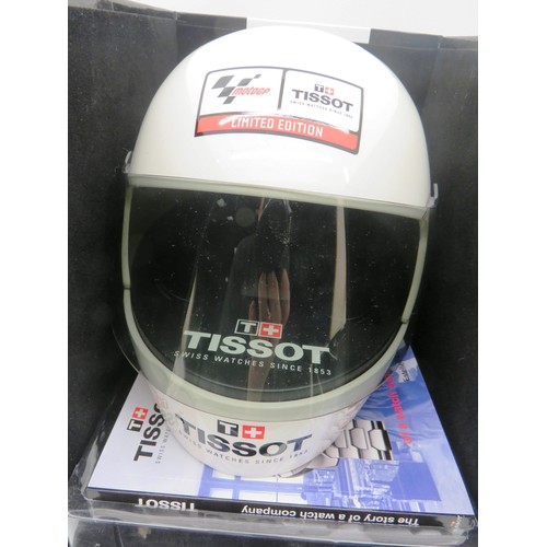 84 - TISSOT MOTO GP LIMITED EDITION HELMET WATCH CASE IN ORIGINAL BOX