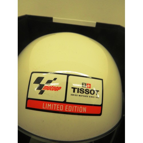 84 - TISSOT MOTO GP LIMITED EDITION HELMET WATCH CASE IN ORIGINAL BOX