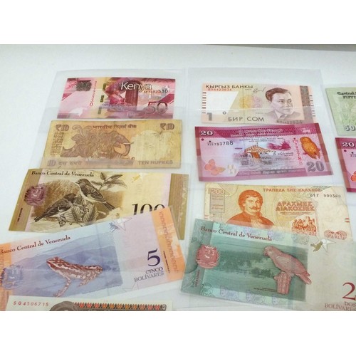 7 - VARIOUS BANKNOTES AND COINS, CROWNS ETC