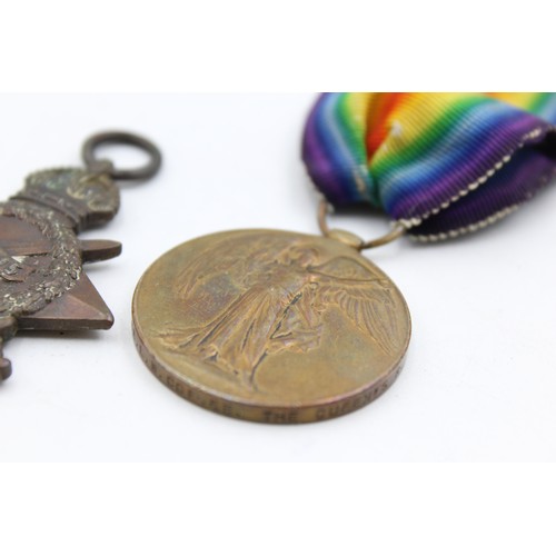 100 - 2 x WW1 Medals Named Inc 1914-145 Star To L-7922 PTE E.R Evans East Kent Regt