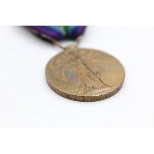 100 - 2 x WW1 Medals Named Inc 1914-145 Star To L-7922 PTE E.R Evans East Kent Regt