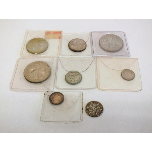 151 - HIGH GRADE PRE 1947 SILVER COINS PLUS TWO PRE 1920