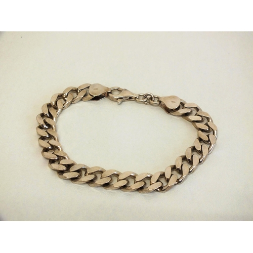 237 - SILVER CURB LINK BRACELET