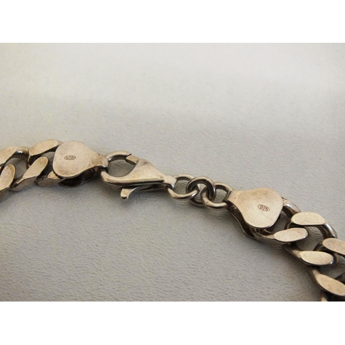 237 - SILVER CURB LINK BRACELET