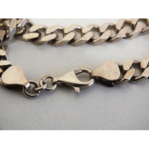 237 - SILVER CURB LINK BRACELET