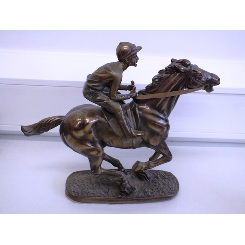 239 - HORSE AND JOCKEY FIGURE