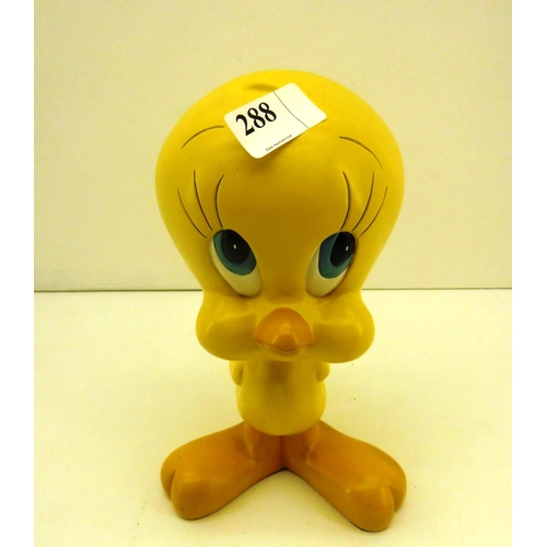 288 - RESIN WARNER BROS LOONEY TUNES TWEETY PIE STATUE APPROXIMATE HEIGHT 11