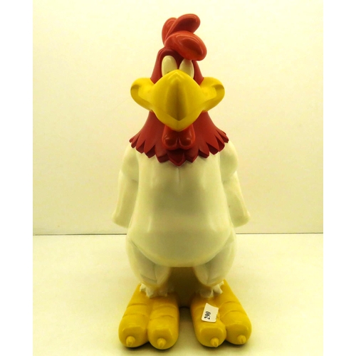 290 - RESIN WARNER BROS LOONEY TUNES LARGE FOGHORN LEGHORN STATUE APPROXIMATE HEIGHT 22