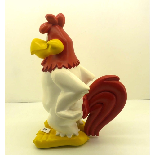 290 - RESIN WARNER BROS LOONEY TUNES LARGE FOGHORN LEGHORN STATUE APPROXIMATE HEIGHT 22