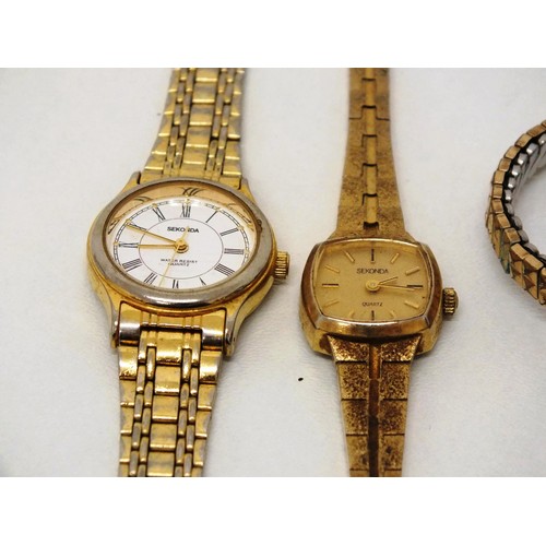 38 - FOUR VINTAGE LADIES SEKONDA WATCHES