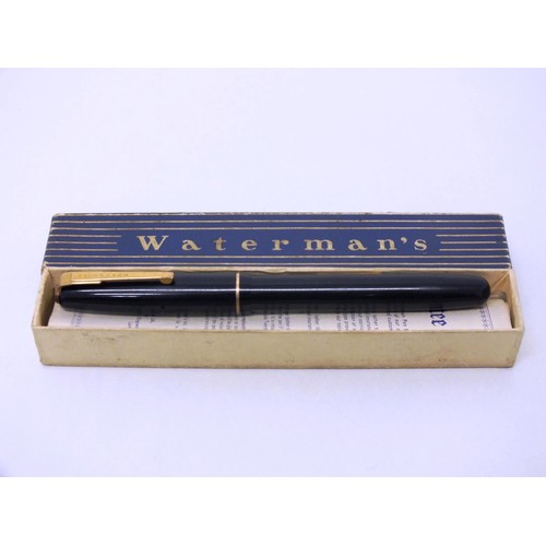 43 - BOXED ORIGINAL WATERMANS 502 FOUNTAIN PEN IN ORIGINAL BOX WITH PAPERS/GUARANTEE