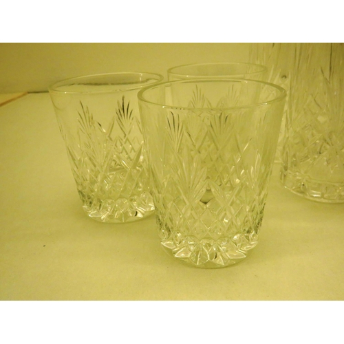 396A - QUALITY CUT CRYSTAL GLASS HIGH BALL AND TUMBLER GLASSES