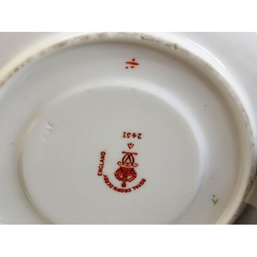 318 - CROWN DERBY CUP AND SAUCER IMARI PATTERN