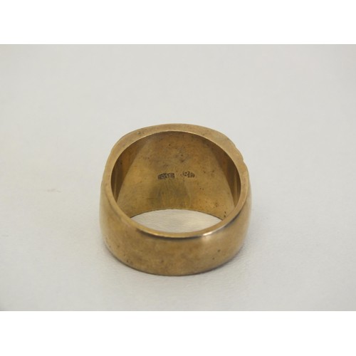 319 - YELLOW METAL RING STAMPED 750