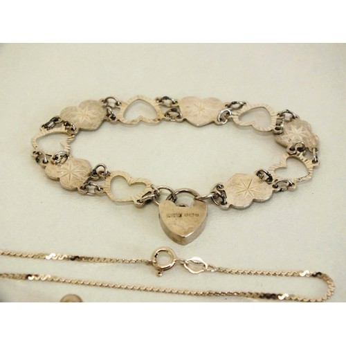 320 - 4 x SILVER BRACELETS