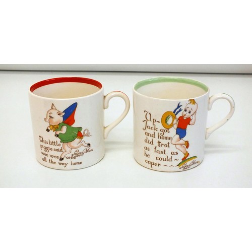 325 - 2 x MIDWINTER MUGS - PEGGY GIBBONS