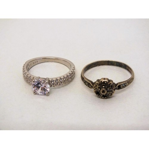 330 - 5 x SILVER RINGS