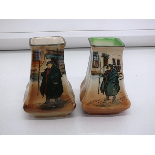 348 - PAIR OF DOULTON DICKENS VASES