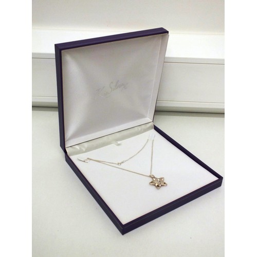 357 - BOXED SILVER NECKLACE