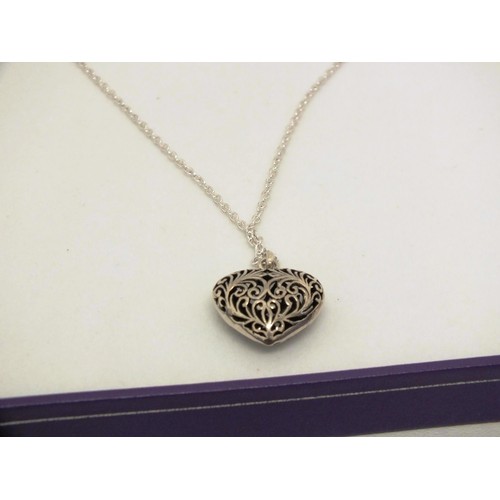 358 - BOXED SILVER NECKLACE