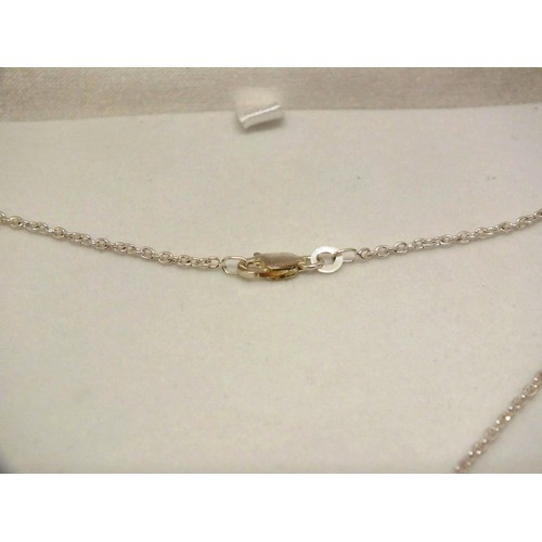 358 - BOXED SILVER NECKLACE