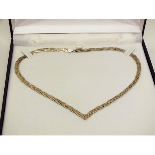 361 - BOXED SILVER NECKLACE