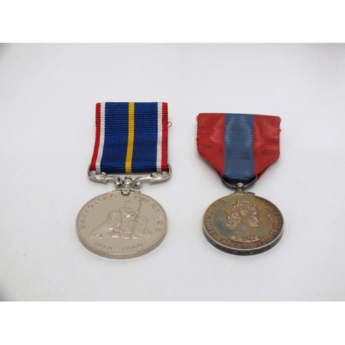 267 - NATIONAL SERVICE MEDAL AND IMPERIAL SERVICE MEDAL