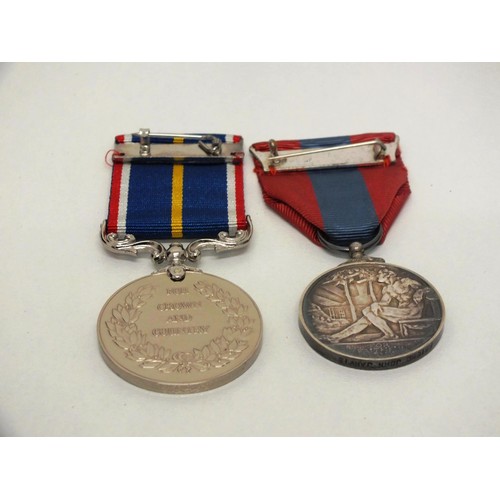 267 - NATIONAL SERVICE MEDAL AND IMPERIAL SERVICE MEDAL